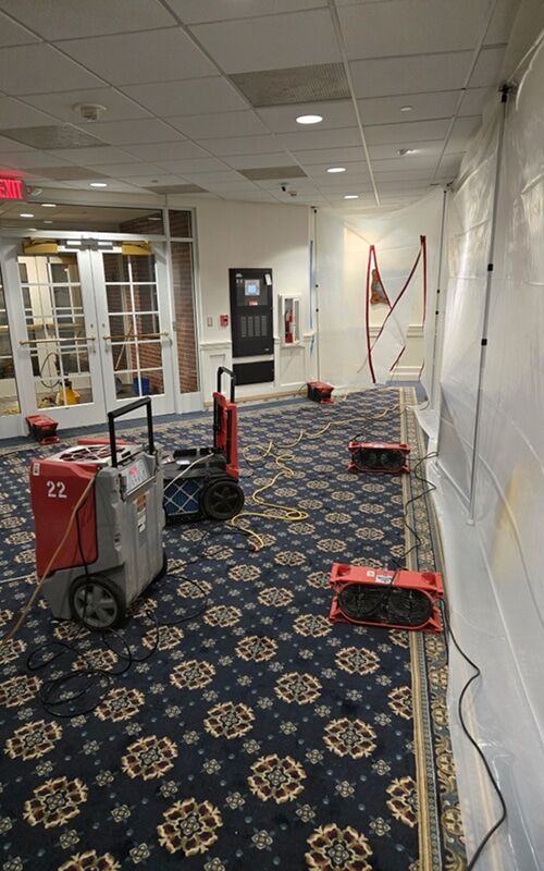 DriForce crews working a commercial restoration project