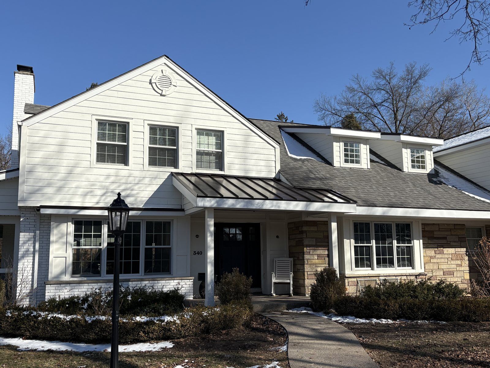 Completed roof replacement on a Metro Detroit home
