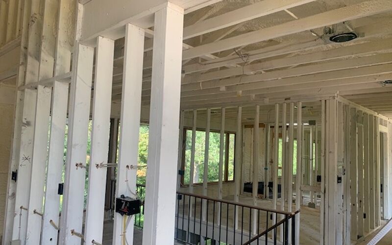 Michigan home cleaned and sealed to the studs during professional fire damage restoration